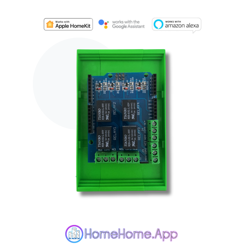 WiFi 4x Relay Switch Din Rail for Apple HomeKit, Google Home, Alexa - Görsel 6